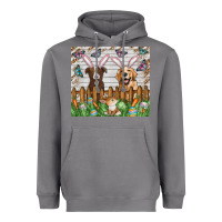 Storm Easter Dog Heavyweight Hoodie - CowhideDigitalArt