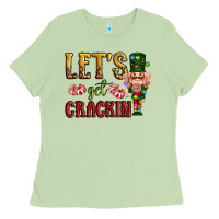 Matcha Let's get crackin Christmas Ladies Tee - NancyCooperArtShop