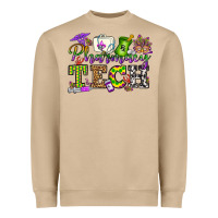 Mushroom mardi gras pharmacy tech Heavyweight Sweatshirt - OliviaCreatesArt