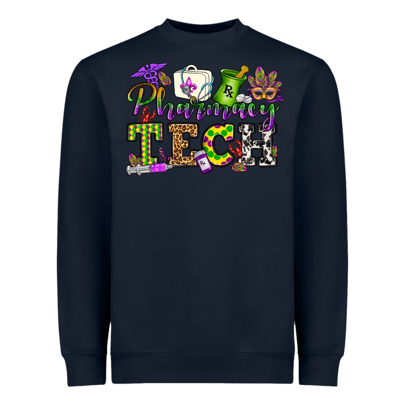 Mardi Gras Pharmacy Tech Heavyweight Sweatshirt by OliviaCreatesArt | Teevron