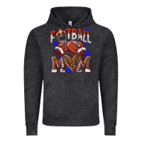 Vintage Black American Football Mom Vintage Hoodie - NancyCooperArtShop