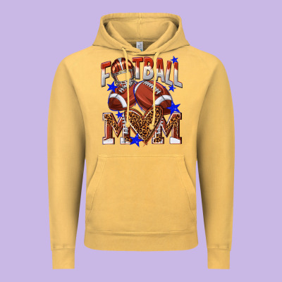 American Football Mom Vintage Hoodie Designed By Nancycooperartshop