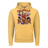 Vintage Mustard American Football Mom Vintage Hoodie - NancyCooperArtShop