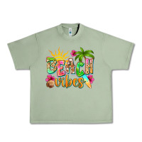 Oil Green Beach vibes Urban Heavy Tee - NancyCooperArtShop