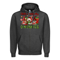 Charcoal Heather Chillin' With My Gnomies Zipper Hoodie - FaDigitalArtStudio
