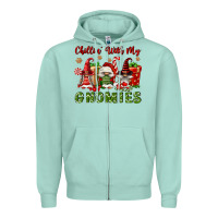 Seafoam Chillin' With My Gnomies Zipper Hoodie - FaDigitalArtStudio