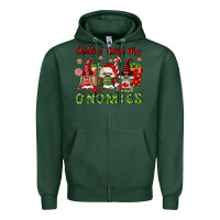 Sports Green Chillin' With My Gnomies Zipper Hoodie - FaDigitalArtStudio