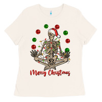 Merry Christmas Skeleton Ladies Tee | Teevron