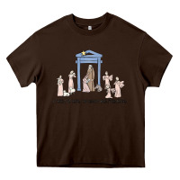 Chocolate Brown a thrill of hope nativity Heavy Core Tee - MaliasSmallBusiness