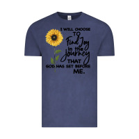 Vintage Denim I Will Choose To Find Joy In The Journey That God Vintage Tee - Bettercallsaul