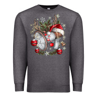 Charcoal Heather Merry Christmas Premium Sweatshirt - CowhideDigitalArt
