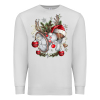 Dove Grey Merry Christmas Premium Sweatshirt - CowhideDigitalArt