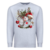 Heather Grey Merry Christmas Premium Sweatshirt - CowhideDigitalArt