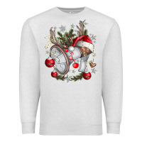 Oatmeal Heather Merry Christmas Premium Sweatshirt - CowhideDigitalArt