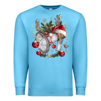 Ocean Blue Merry Christmas Premium Sweatshirt - CowhideDigitalArt