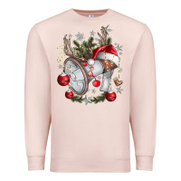 Pale Pink Merry Christmas Premium Sweatshirt - CowhideDigitalArt