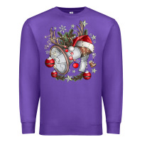 Purple Merry Christmas Premium Sweatshirt - CowhideDigitalArt