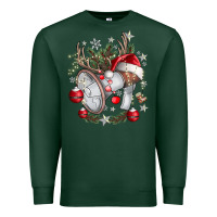 Sports Green Merry Christmas Premium Sweatshirt - CowhideDigitalArt