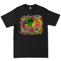 Black mardi gras mask king cake Premium Tee - RanaPortraitStore