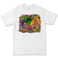 White mardi gras mask king cake Premium Tee - RanaPortraitStore