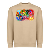 Mushroom Au-some mom Autism Heavyweight Sweatshirt - FaDigitalArtStudio