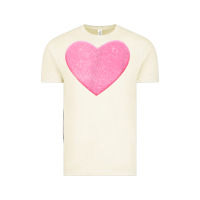 Vintage Arctic Valentines Pink Heart Vintage Tee - FloraArt