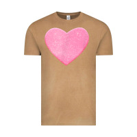 Vintage Camel Valentines Pink Heart Vintage Tee - FloraArt