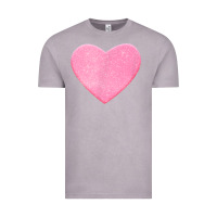 Vintage Zinc Valentines Pink Heart Vintage Tee - FloraArt
