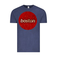 Vintage Denim boston   simple red circle vintage Vintage Tee - FloraArt