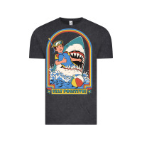 Vintage Black Stay Positive Classic Vintage Tee - FloraArt