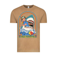 Vintage Camel Stay Positive Classic Vintage Tee - FloraArt