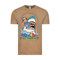 Vintage Coffee Stay Positive Classic Vintage Tee - FloraArt