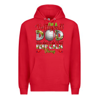 Red I'm a Volleyball Dad we don't do that keep calm Premium Hoodie - BundleAndBundleShop