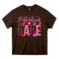 Chocolate Brown valentine babe Heavy Core Tee - NancyCooperArtShop
