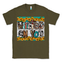Army Green Western Wasted On You Classic Tee - LillyAllenDesigns