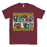 Burgundy Western Wasted On You Classic Tee - LillyAllenDesigns