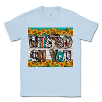 Dusty Blue Western Wasted On You Classic Tee - LillyAllenDesigns