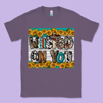 Western Wasted On You Classic Tee Designed By Lillyallendesigns
