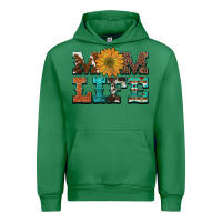 Emerald western cowhide leopard turquoise  leather aztec sunflower mom Urban Hoodie - Artiststas