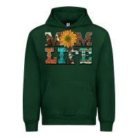 Forest Green western cowhide leopard turquoise  leather aztec sunflower mom Urban Hoodie - Artiststas
