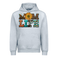 Heather Grey western cowhide leopard turquoise  leather aztec sunflower mom Urban Hoodie - Artiststas