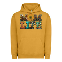 Pigment Peanut Butter western cowhide leopard turquoise  leather aztec sunflower mom Urban Hoodie - Artiststas