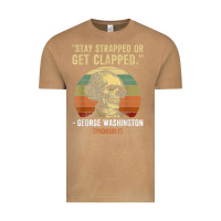 Vintage Camel stay strapped or get clapped george washington Vintage Tee - FloraArt