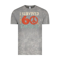 Cloud Rock I Survived The Sixties 60s Twice Vintage Tee - FloraArt