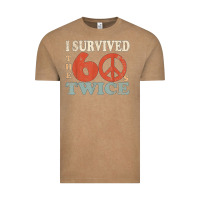 Vintage Coffee I Survived The Sixties 60s Twice Vintage Tee - FloraArt