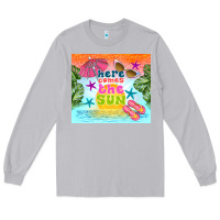 Moon Dust here comes the sun Long Sleeve Tee - TumblerDesignByShophia