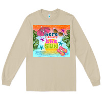 Mushroom here comes the sun Long Sleeve Tee - TumblerDesignByShophia