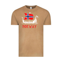 Vintage Camel boat norwegian flag norway viking ship norway Vintage Tee - FloraArt