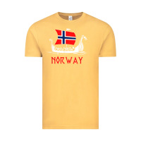 Boat Norwegian Flag Norway Viking Ship Norway Vintage Tee | Teevron