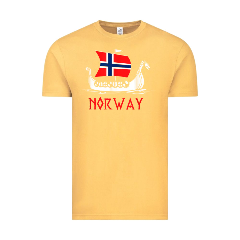 Boat Norwegian Flag Norway Viking Ship Norway Vintage Tee by FloraArt | Teevron